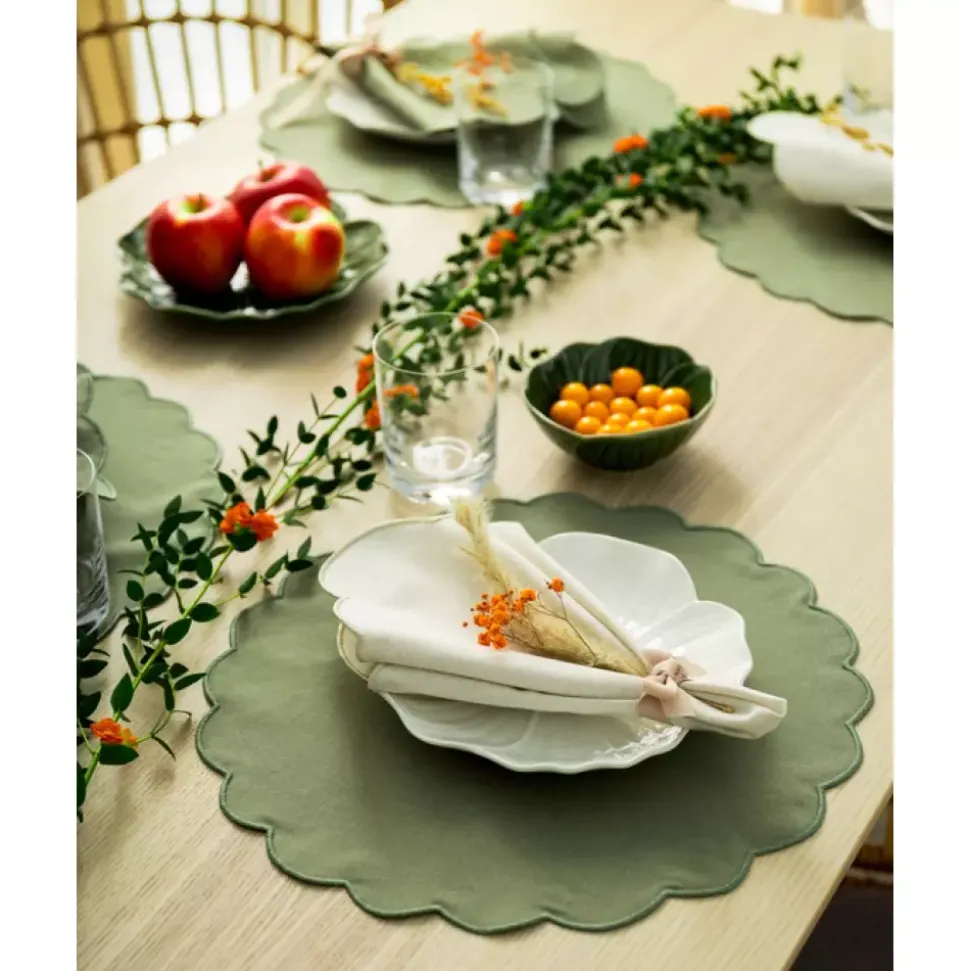 Ziczac - Scallopped - Tekstilserviett 2-pk Natur